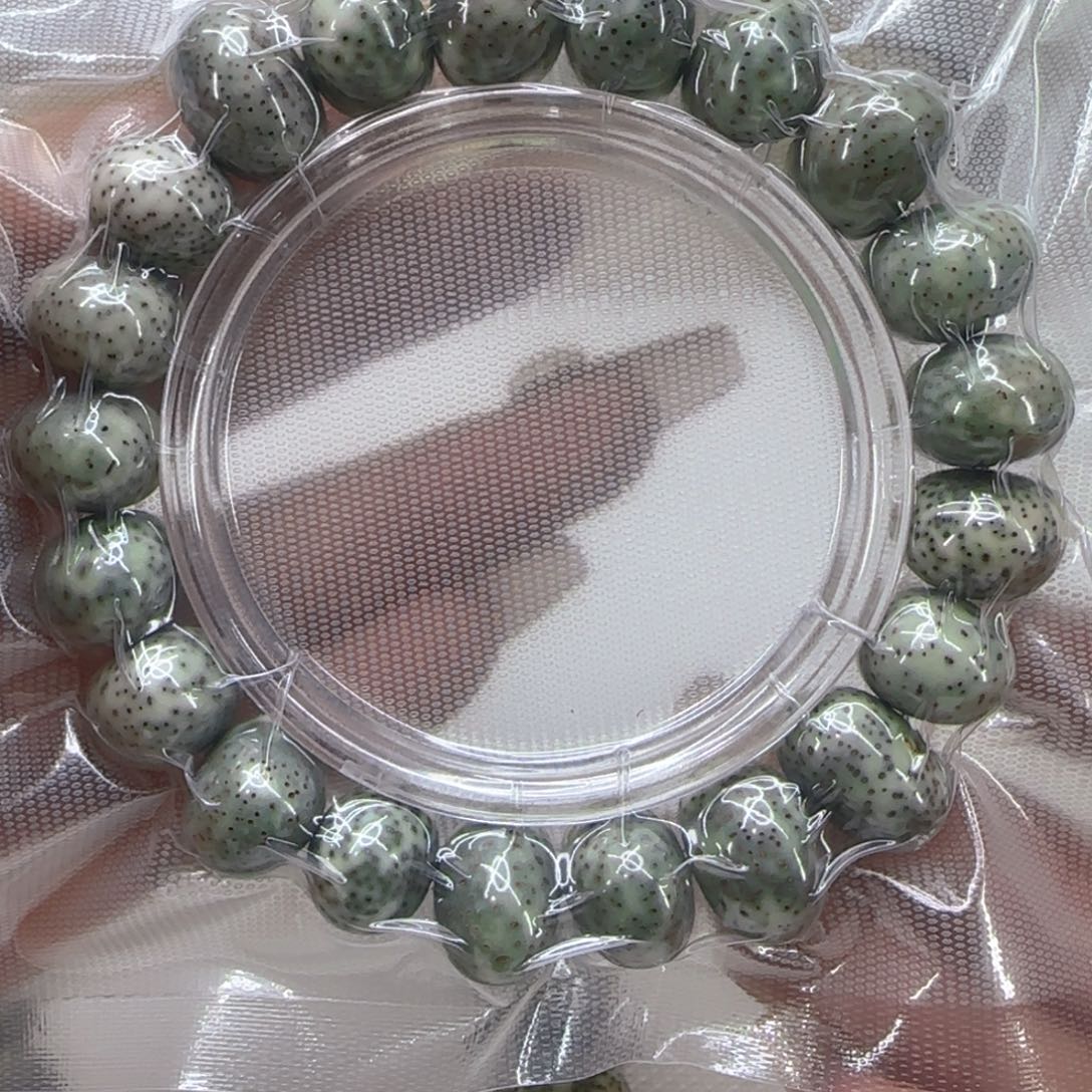 星月菩提手串6哈哈石玉星月菩提1.5-1.6随型单圈