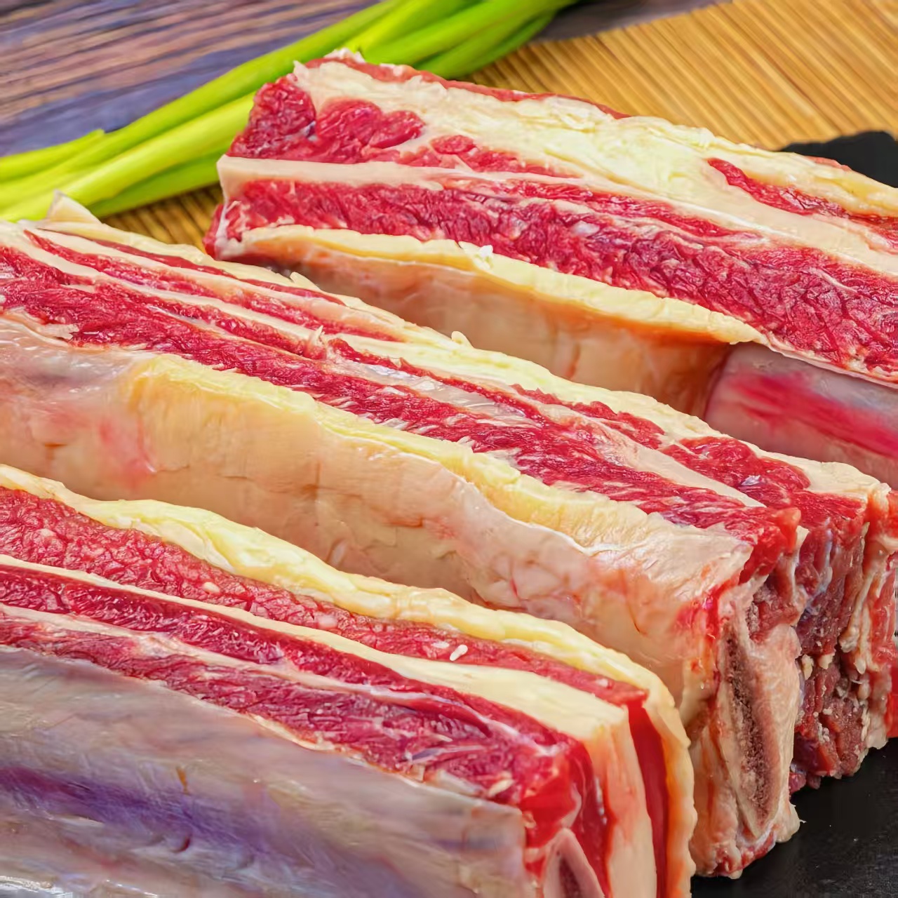 原切牛排牛肋排切块原切四肋肋排5斤顺丰包邮