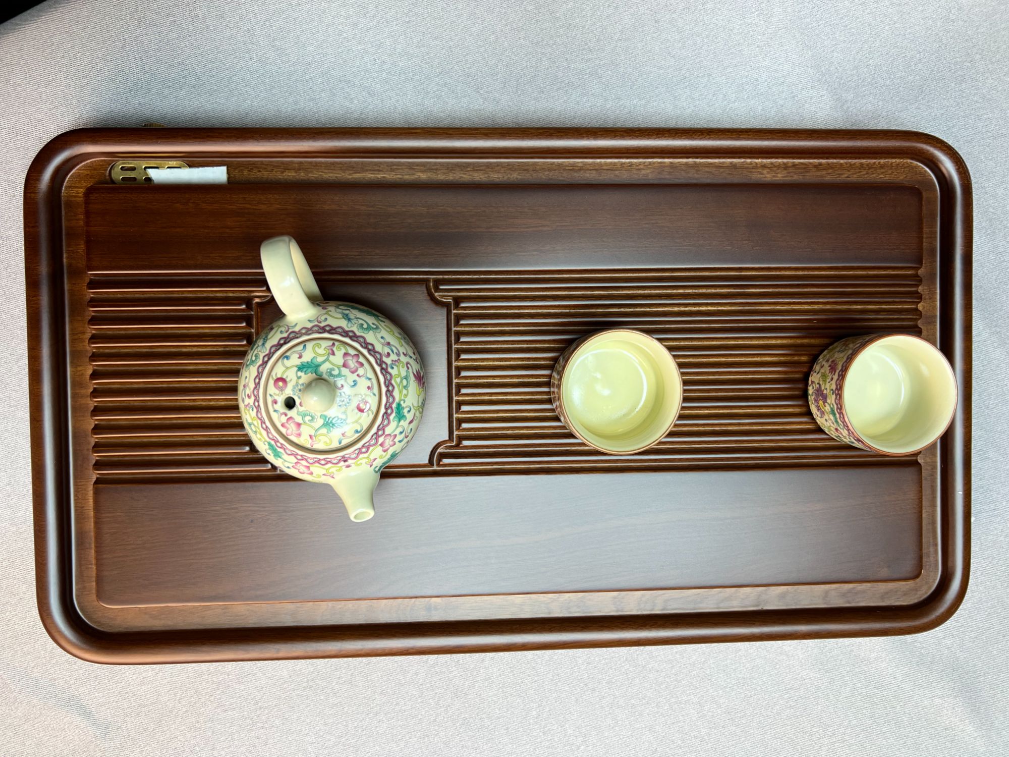 刚果花梨木【50*28*4】同福 胡桃木色 实木茶盘