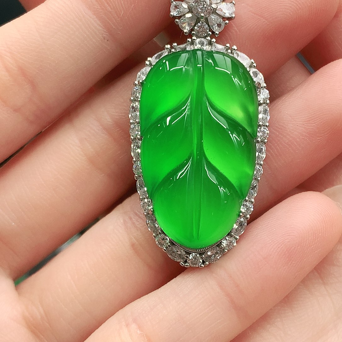 银S925镶嵌吊坠玛瑙/玉髓