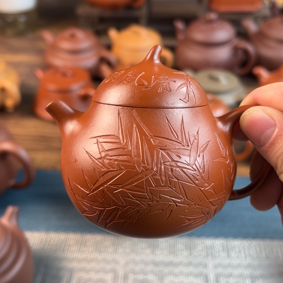 紫砂茶壶手工制作工艺精湛120cc