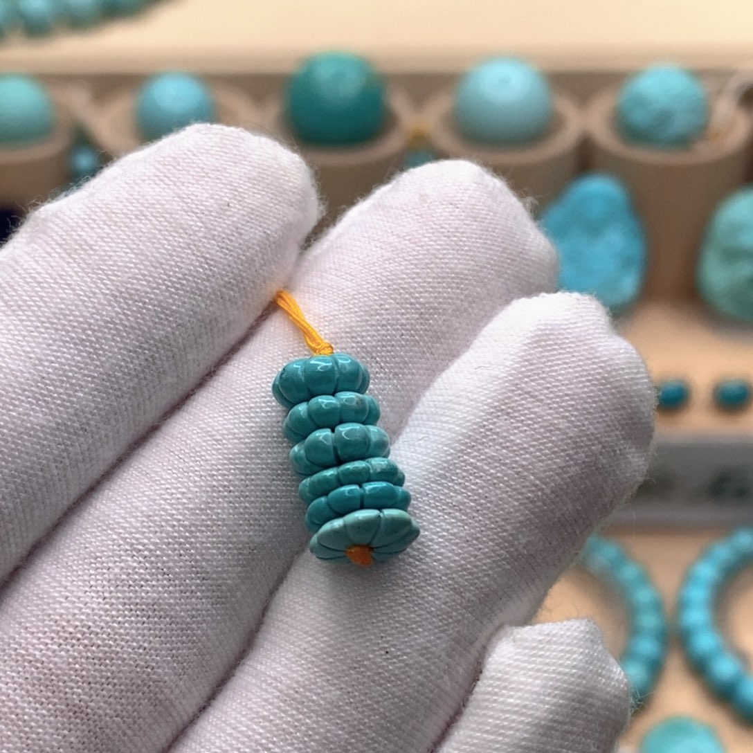 绿松石未镶嵌珠宝奇石7.5mm