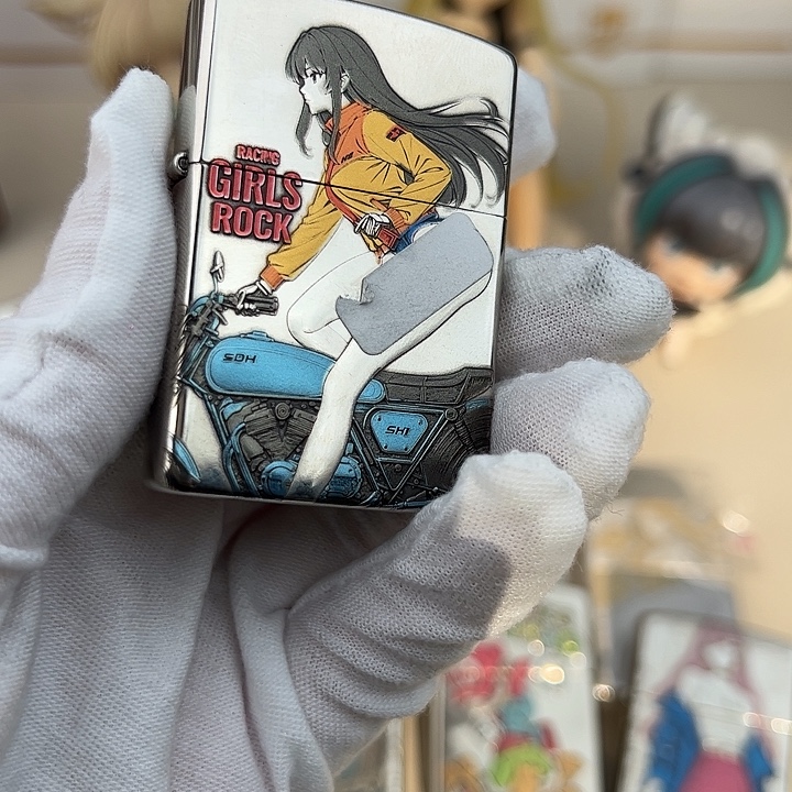 机车女孩，钛彩工艺新