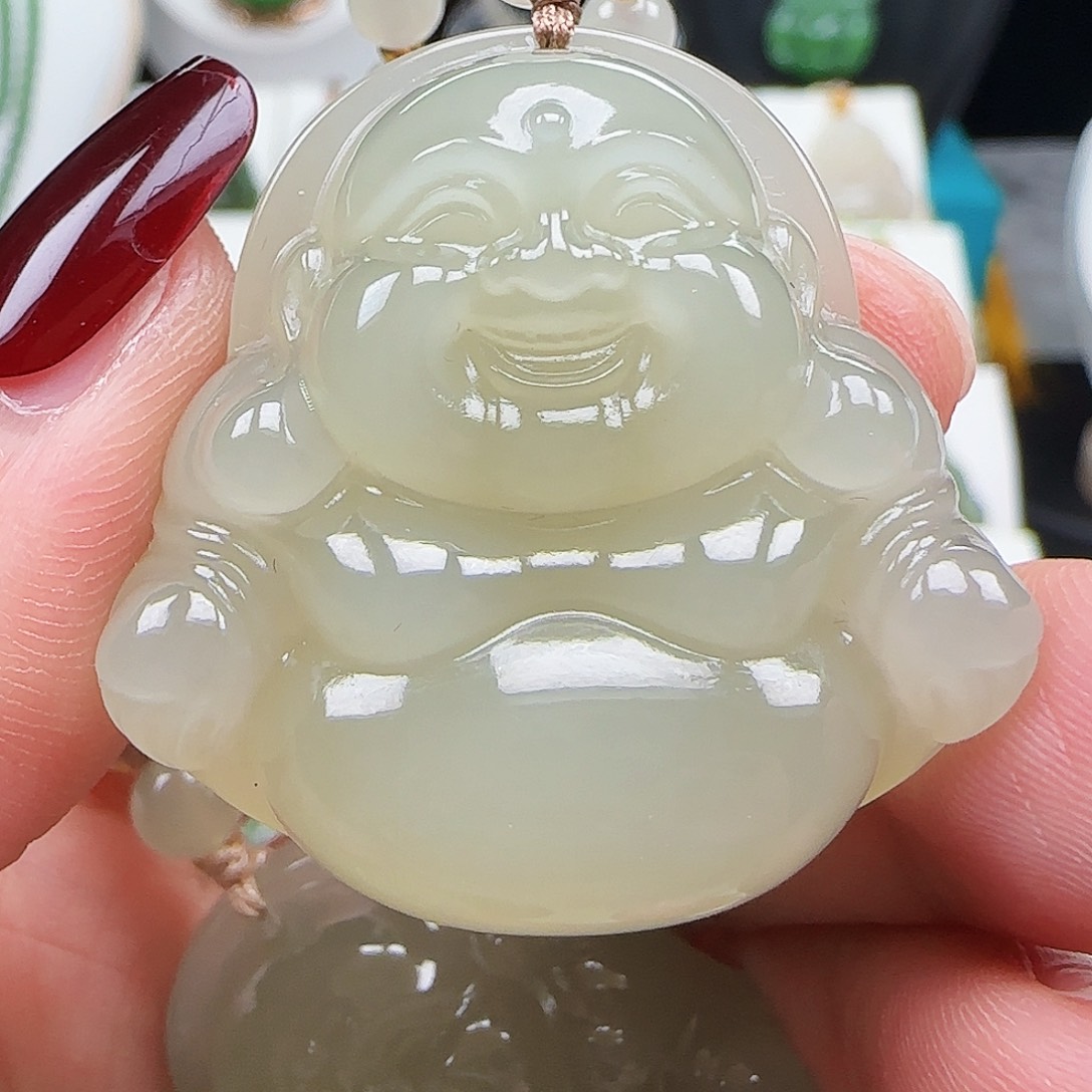 和田玉未镶嵌颈饰35