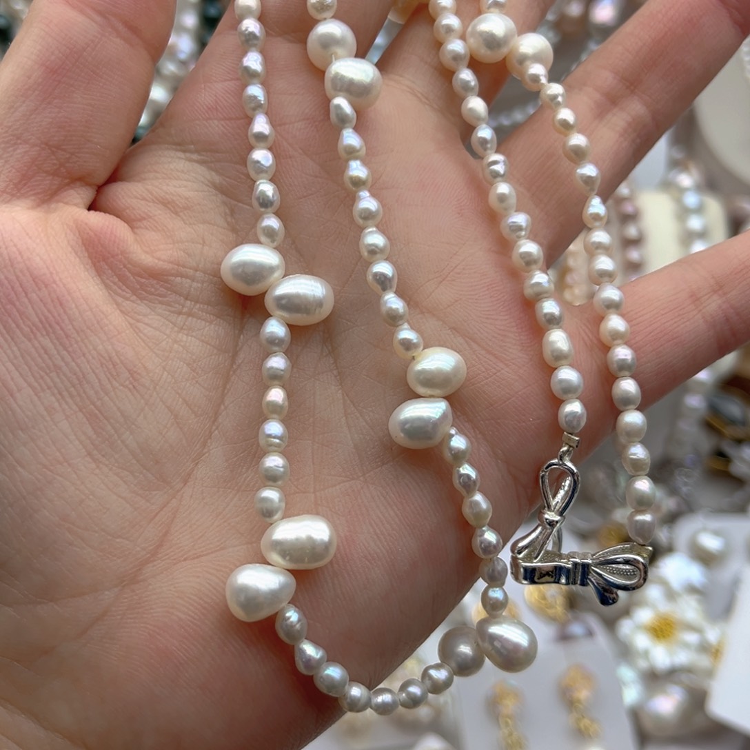 未镶嵌颈饰淡水珍珠