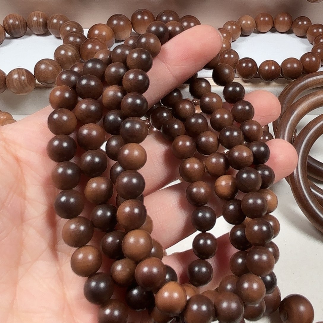 檀香木手串/手链老山檀香树心油0.8*108颗
