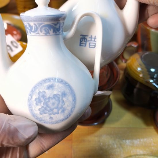 瓷片磁州窑五厂盘碗壶杯有瑕疵