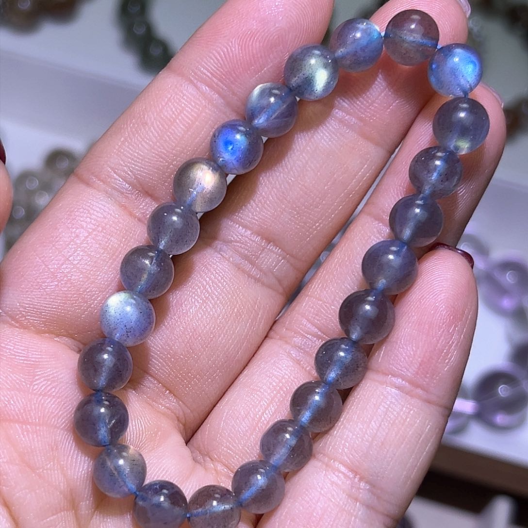 水晶手串未镶嵌灰月光