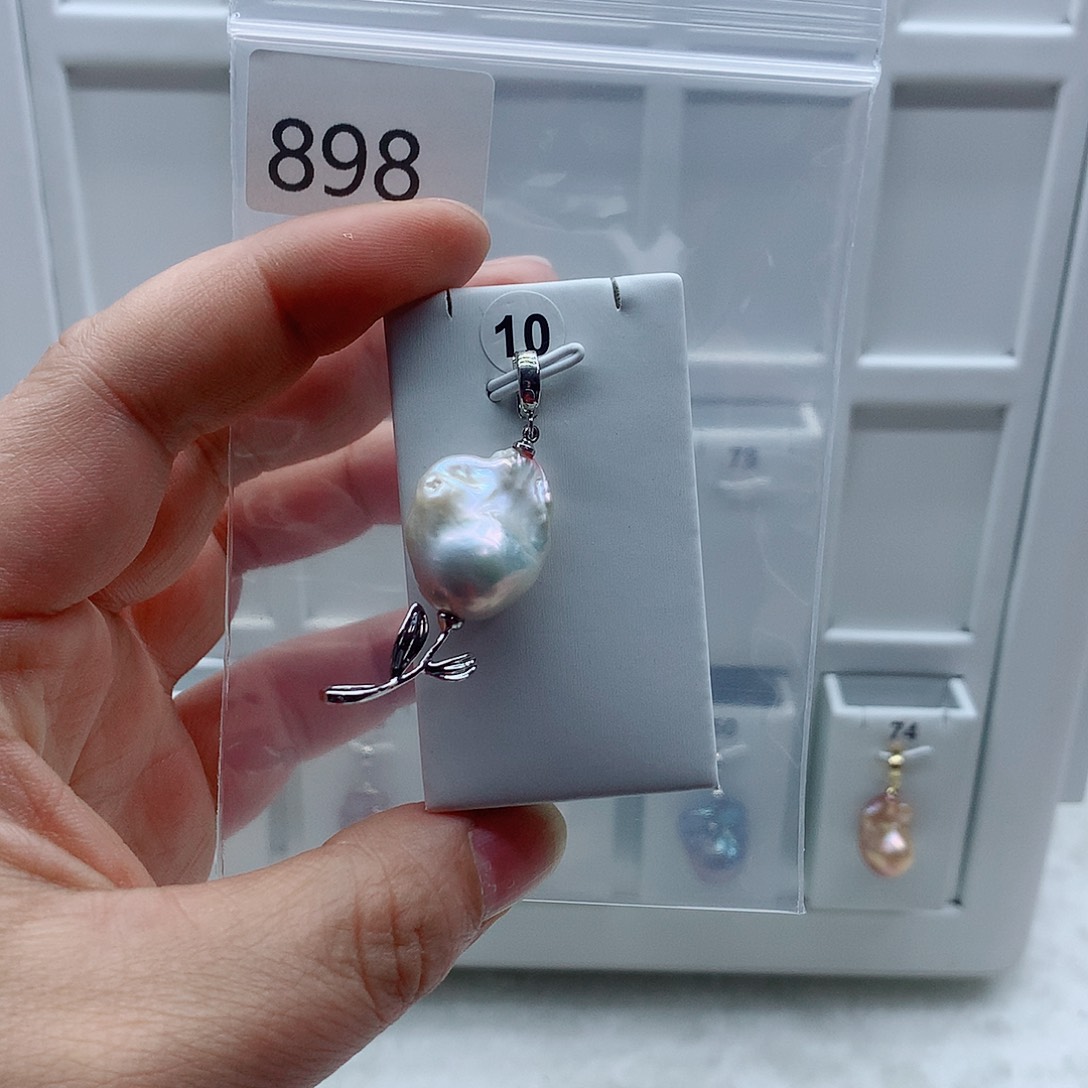 吊坠(不含链)淡水珍珠合金
