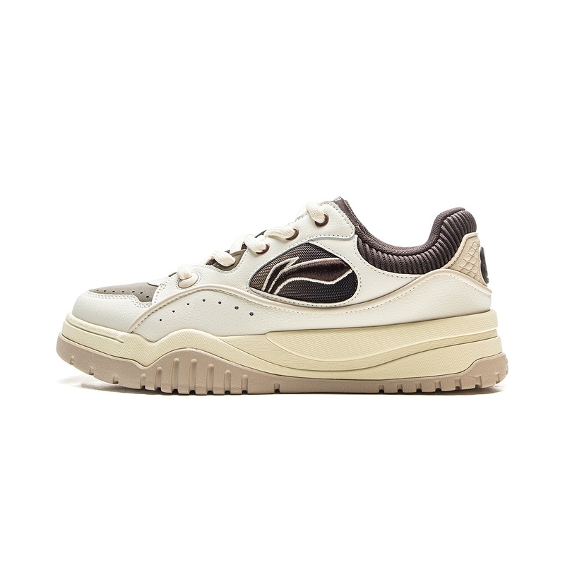 李宁冬季新款布欧男女款舒适软弹板鞋经典休闲鞋AGCV463/AGCV464