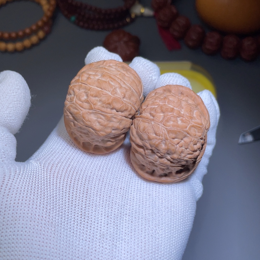 文玩核桃吊坠6号45南瓜凹底