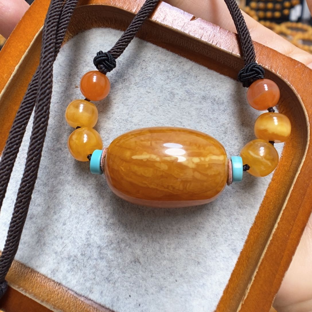 蜜蜡颈饰未镶嵌蜜蜡