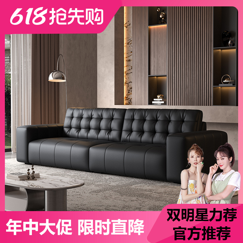 老陈【越映】原创专利款—大黑熊沙发   意式极简头层牛皮沙发户别墅