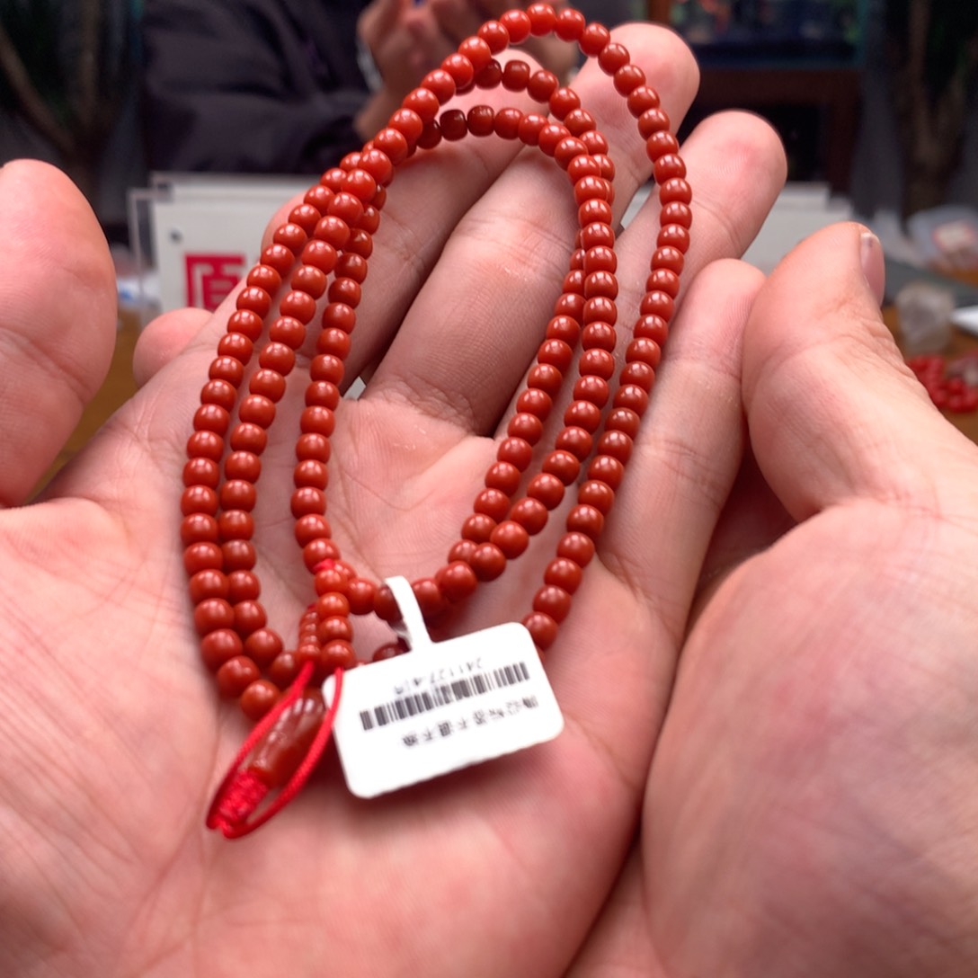 南红玛瑙多圈未镶嵌4mm➕瓦西老型（满色肉）