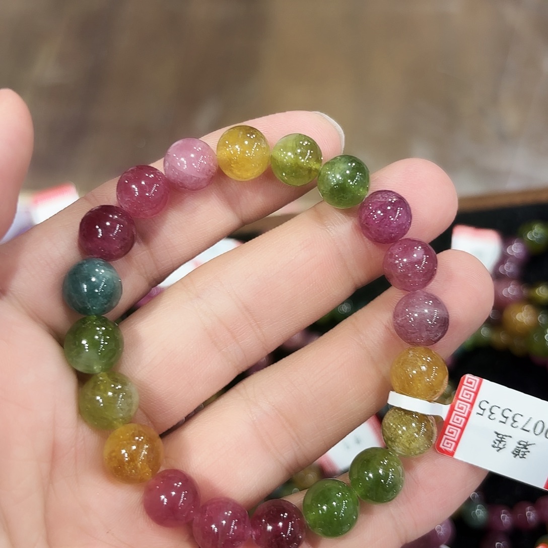 上***燕未镶嵌手串水晶碧玺