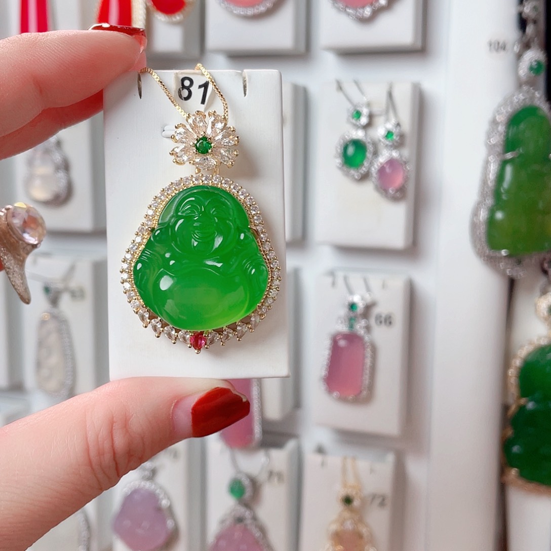 玛瑙/玉髓吊坠(赠链)未镶嵌