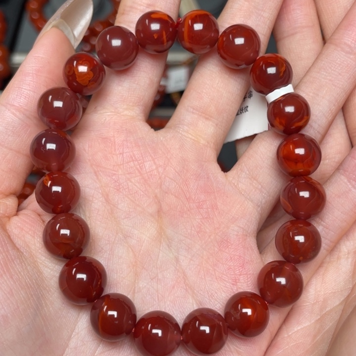 南红玛瑙手链未镶嵌K****X