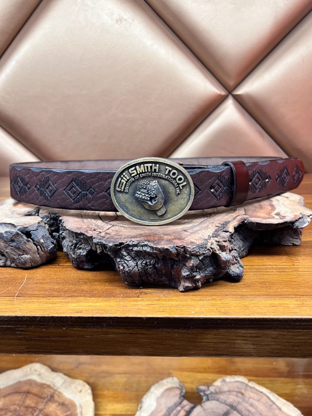 纯手工限量版铜扣个性时髦黑色金色牛皮腰带时尚休闲复古百搭真皮