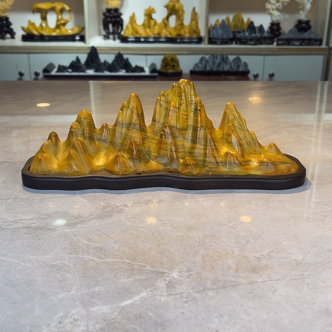 紫***野陶灵璧石手工雕刻奇石摆件