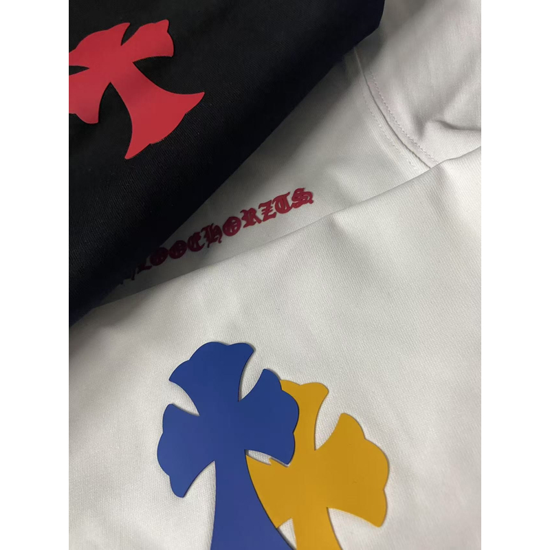 【28号链接】*彩色立体十字* 重磅潮牌夏天宽松圆领春夏休闲半袖191