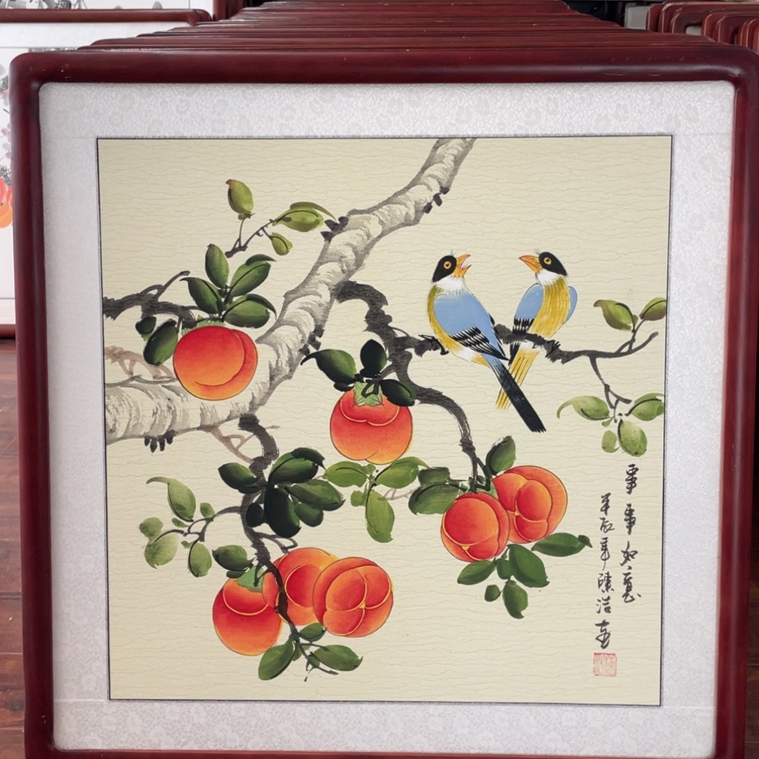 国画带框尺寸63*63厘米