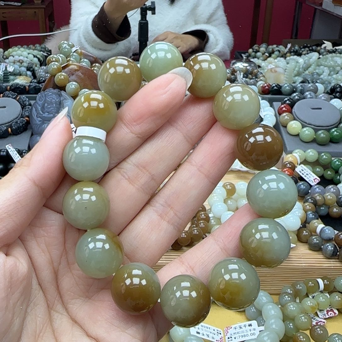 和田玉手链未镶嵌
