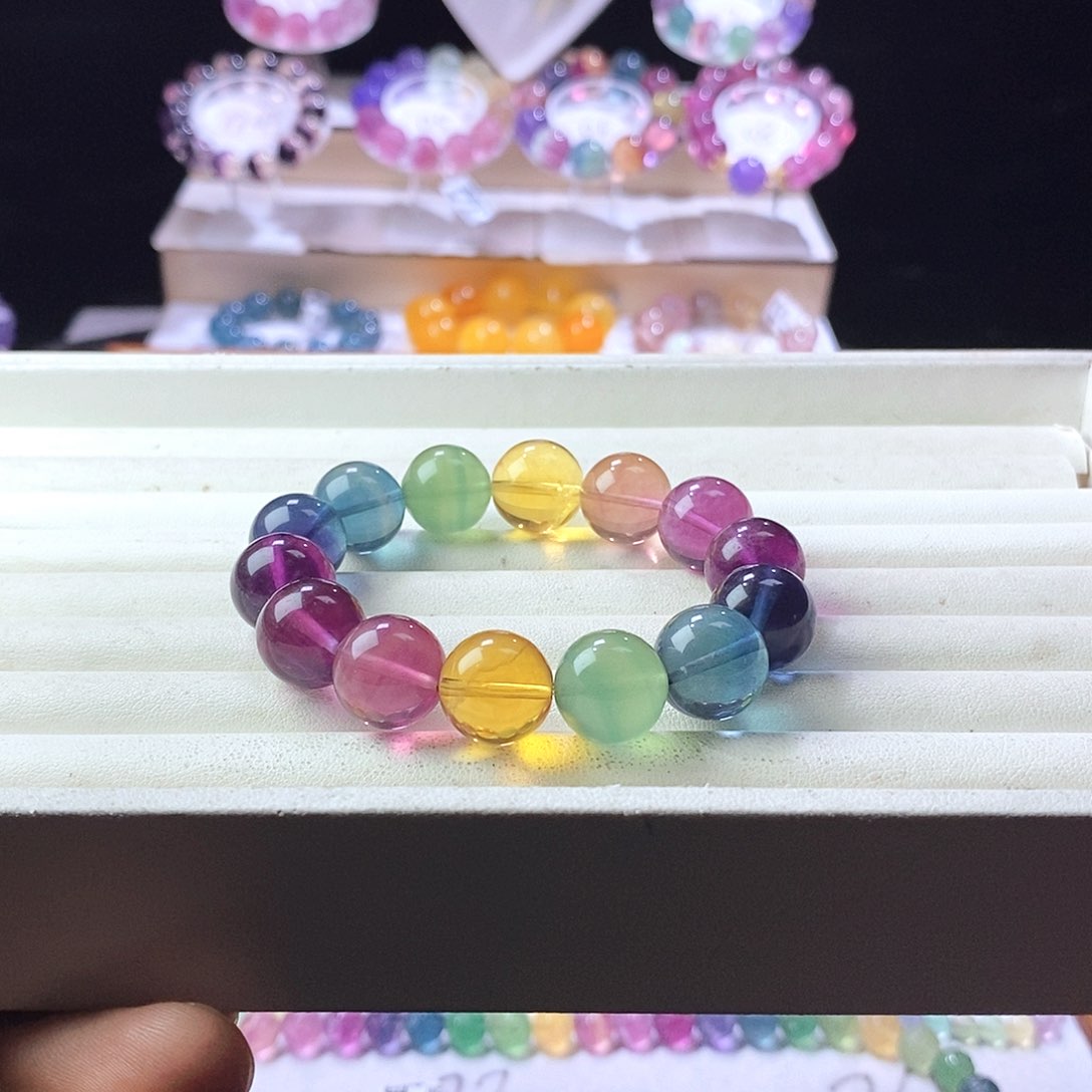 流***^手链未镶嵌萤石色标57拍四笔