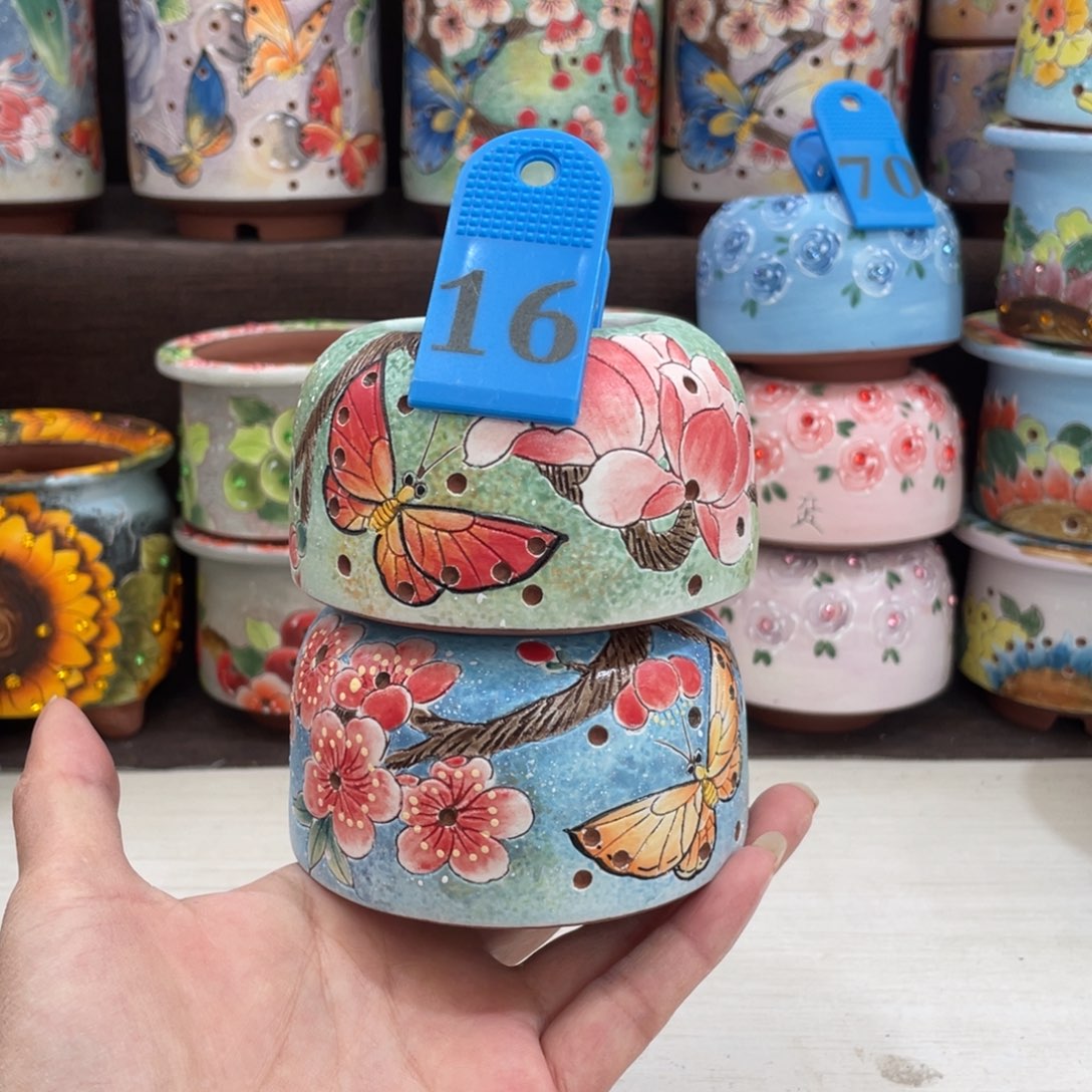 多肉花盆蝴蝶小盆