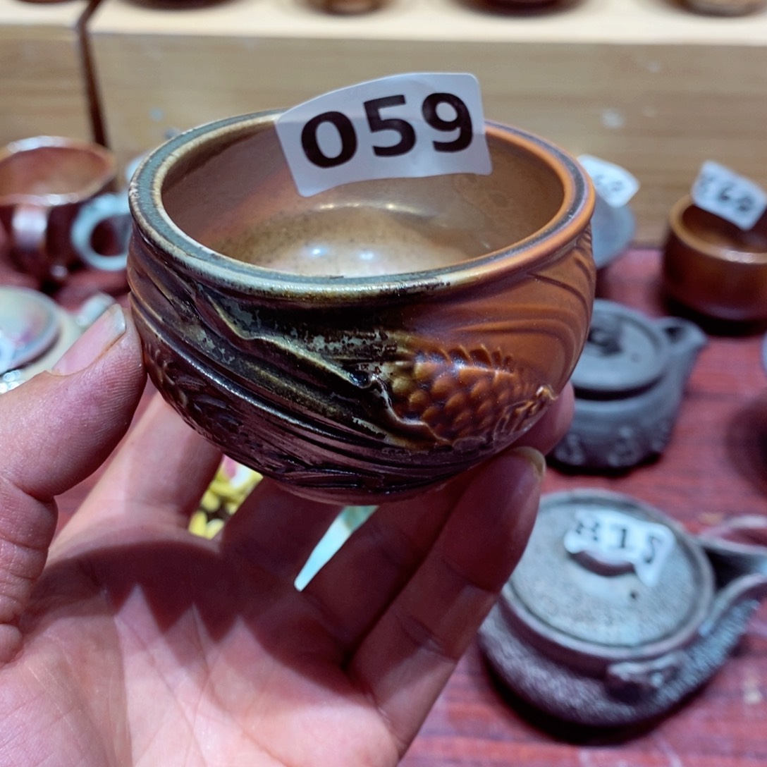 柴烧茶具陶瓷杯子