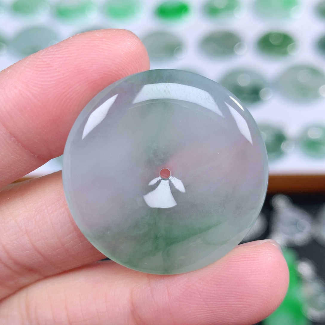 翡翠未镶嵌吊坠(不含链)30-5.0