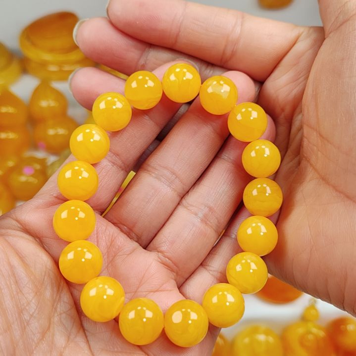 蜜蜡手串未镶嵌手串12