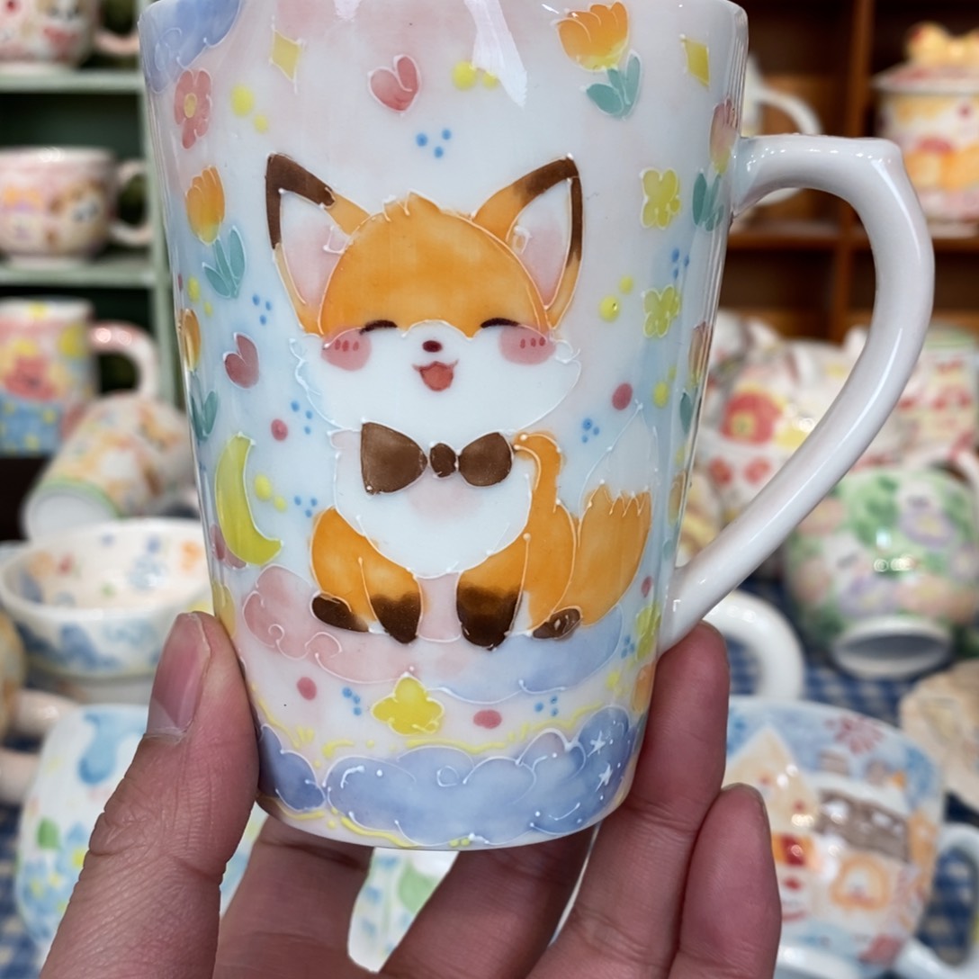 瓷片小松鼠马克杯福利