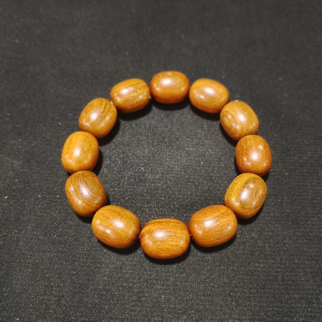 （无礼盒）精选绿檀枣珠手串LQ692