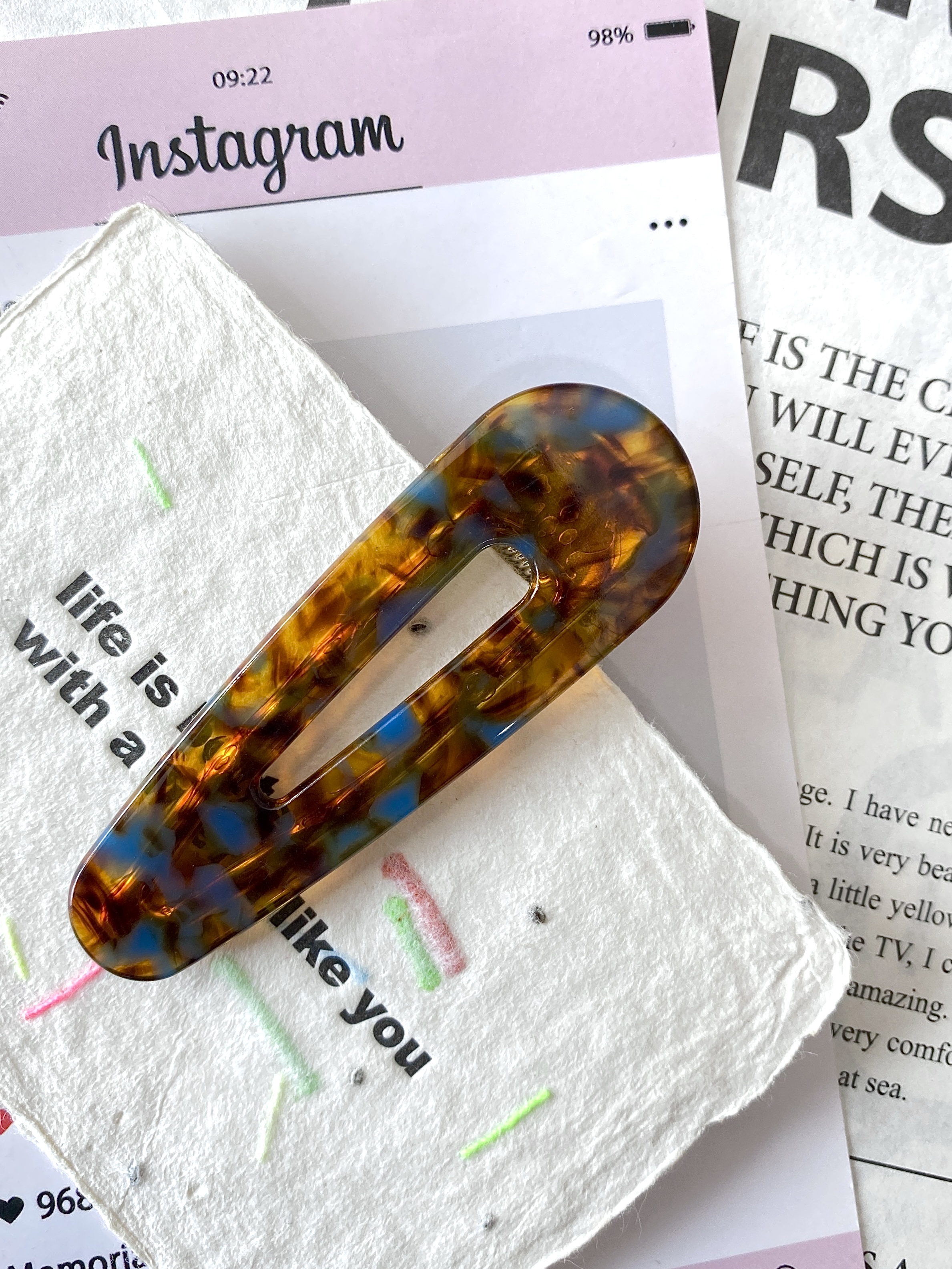 韩版东大门定制款时尚可爱轻奢气质百搭复古碎发夹（单支）YZ180