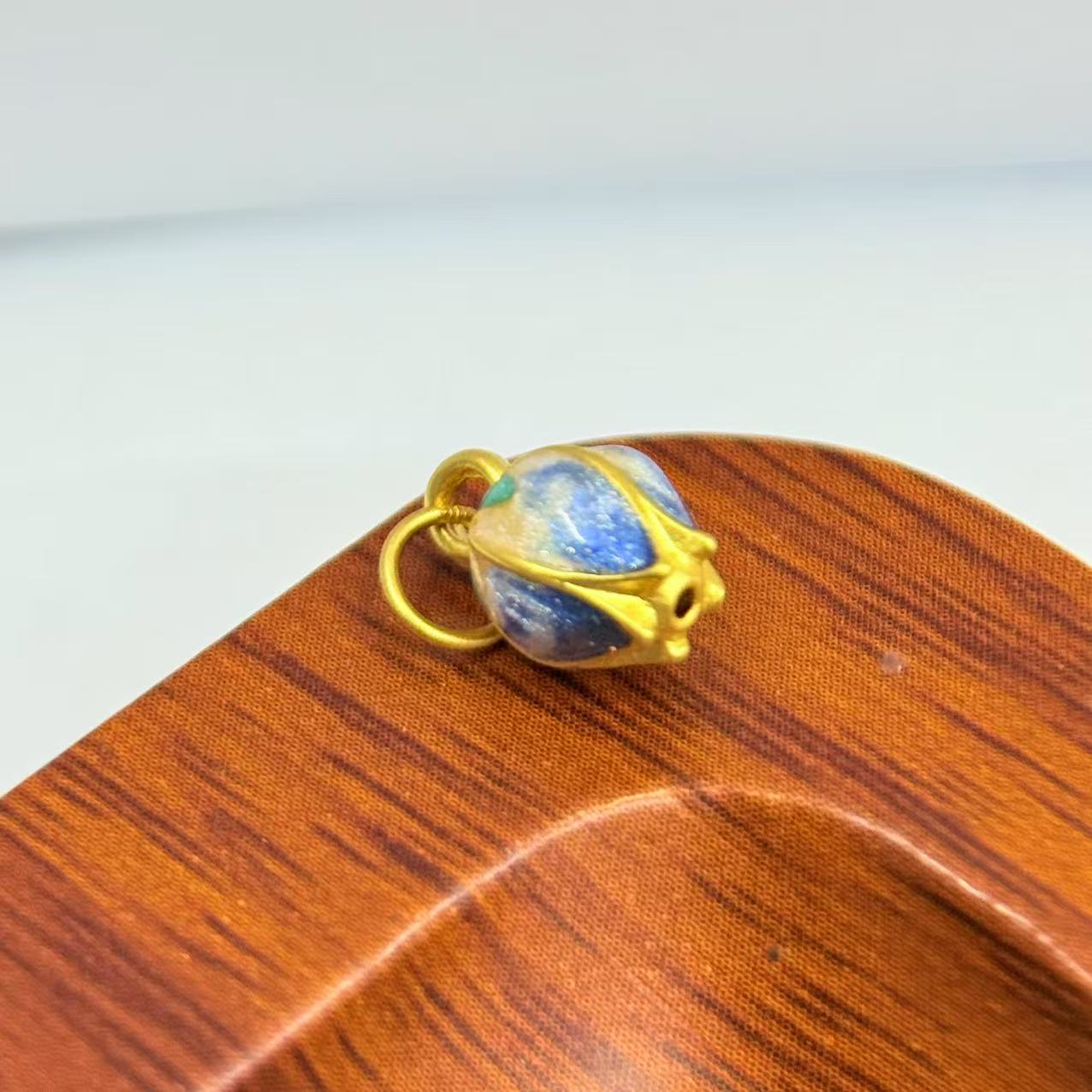 新金社黄金足金999烤漆提溜小花苞5号DP0392