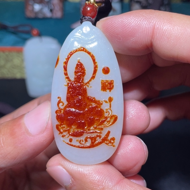 和田玉未镶嵌颈饰J