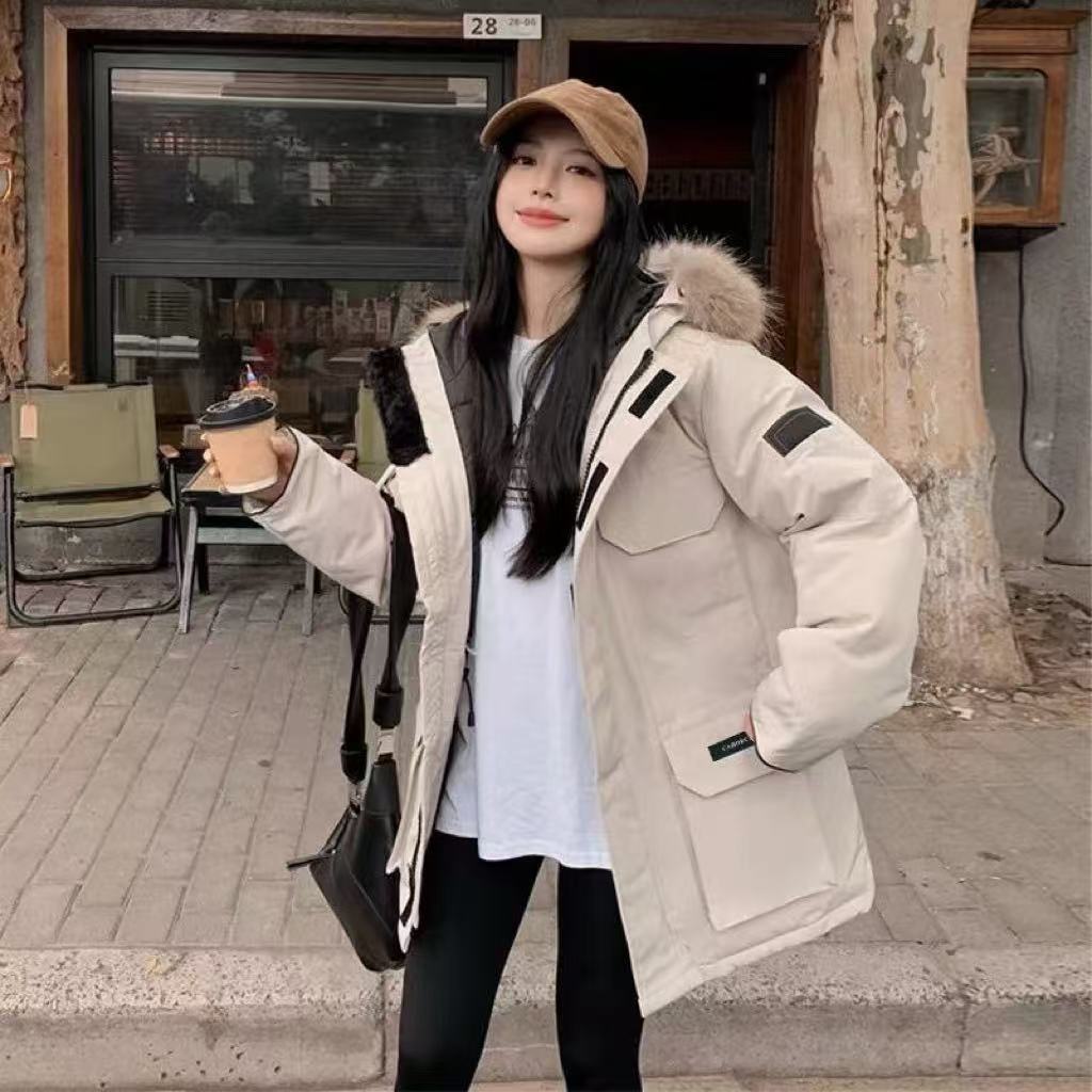 【海外版本大毛领】【运费险】外贸单冬季男女同款保暖外套时尚百搭D