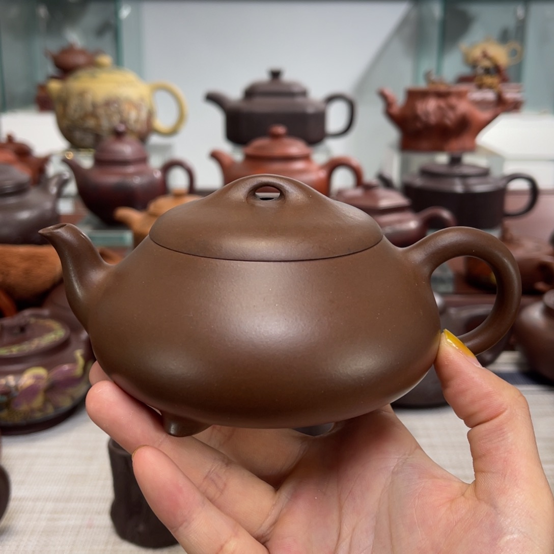 紫砂茶壶汉唐石瓢