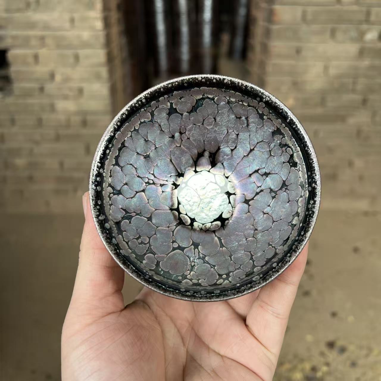 建盏主人杯【彩金油滴】电烧专用茶具