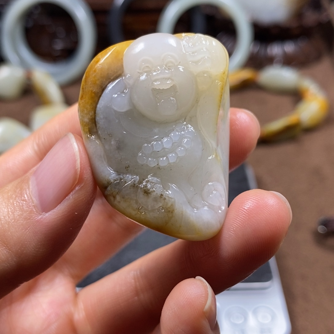 和田玉未镶嵌挂件