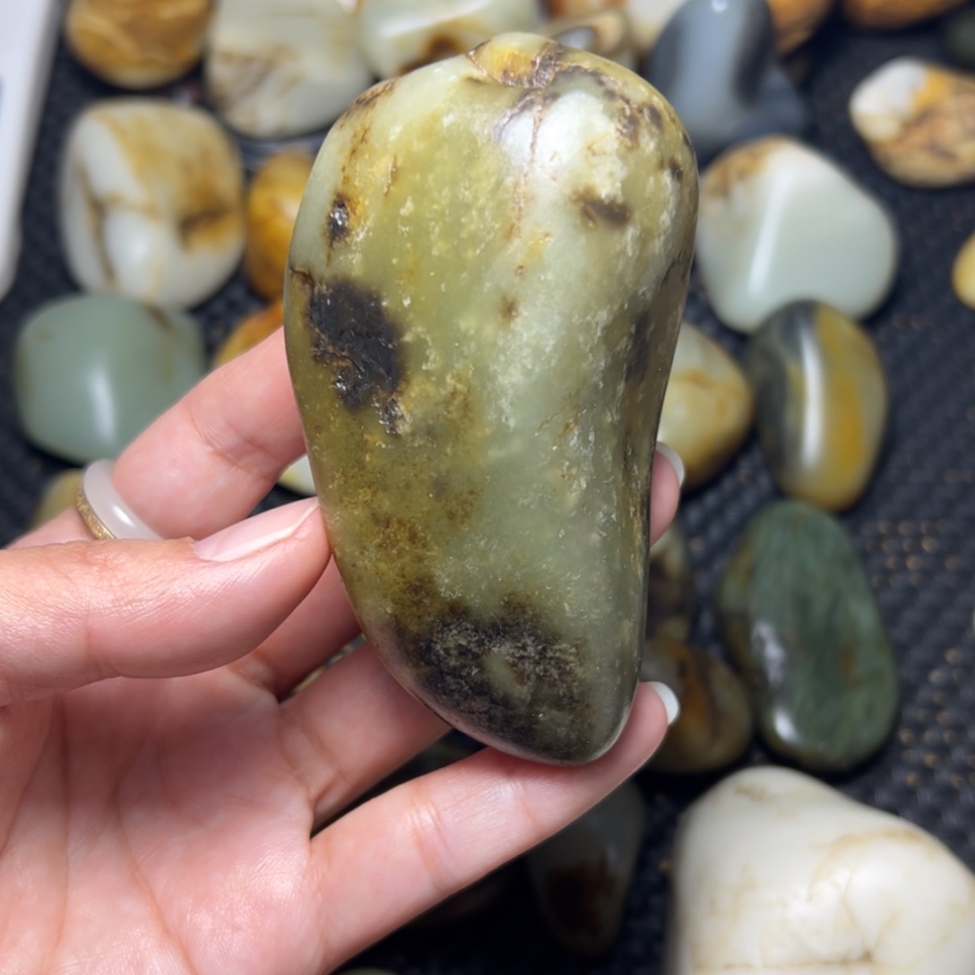 和田玉未镶嵌挂件A13