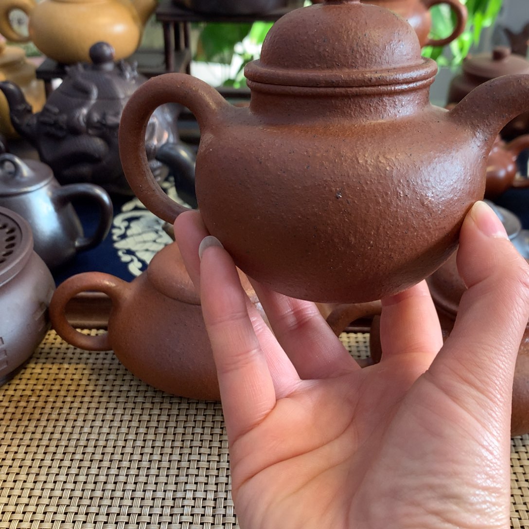 紫砂茶壶宜兴原矿老朱泥260cc