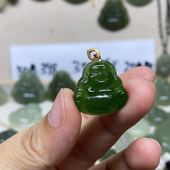 【闪购商品】和田玉颈饰18K金镶嵌