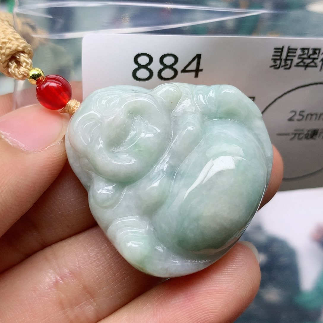 翡翠未镶嵌颈饰吊坠