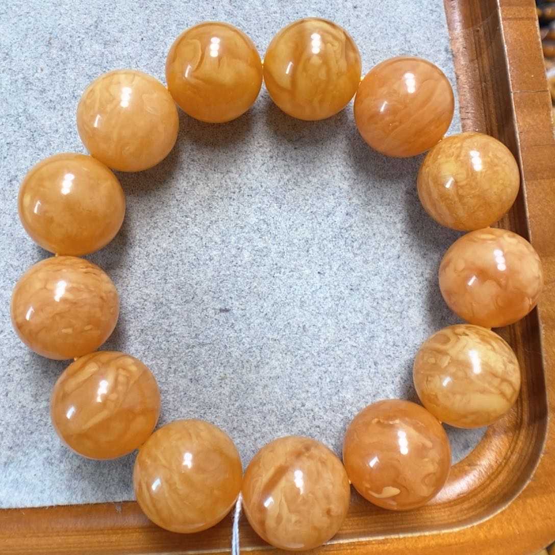 蜜蜡手串未镶嵌蜜蜡手串