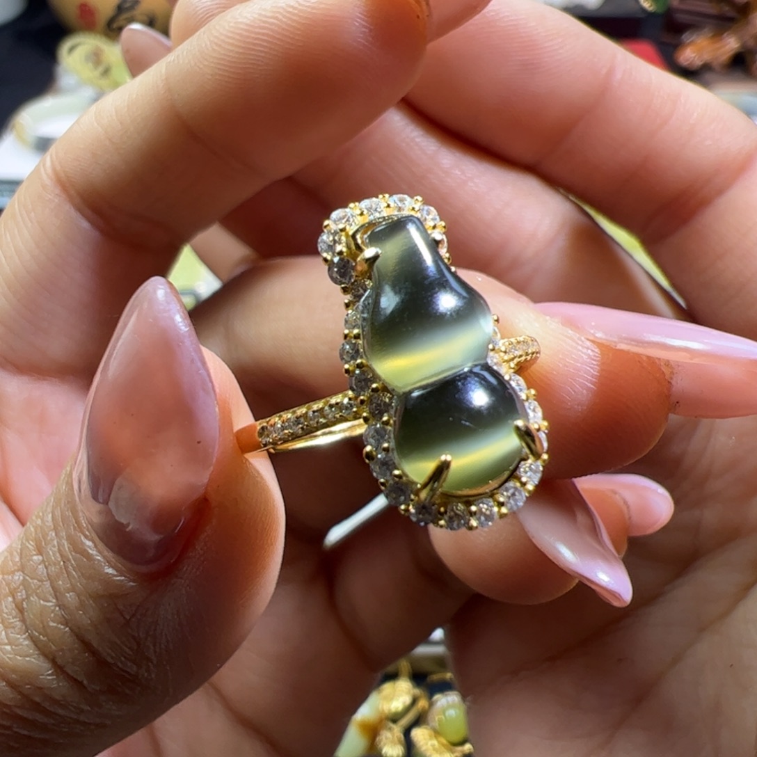 和田玉银S925镶嵌颈饰