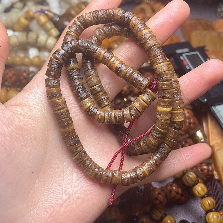 牛骨手串/手链木*子牦牛骨嘎嘎