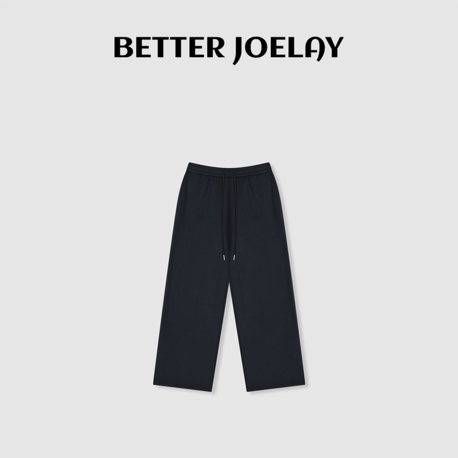 BETTER JOELAY-加绒【桃汽泡泡】高端潮流休闲长裤宽松时尚KKH2385
