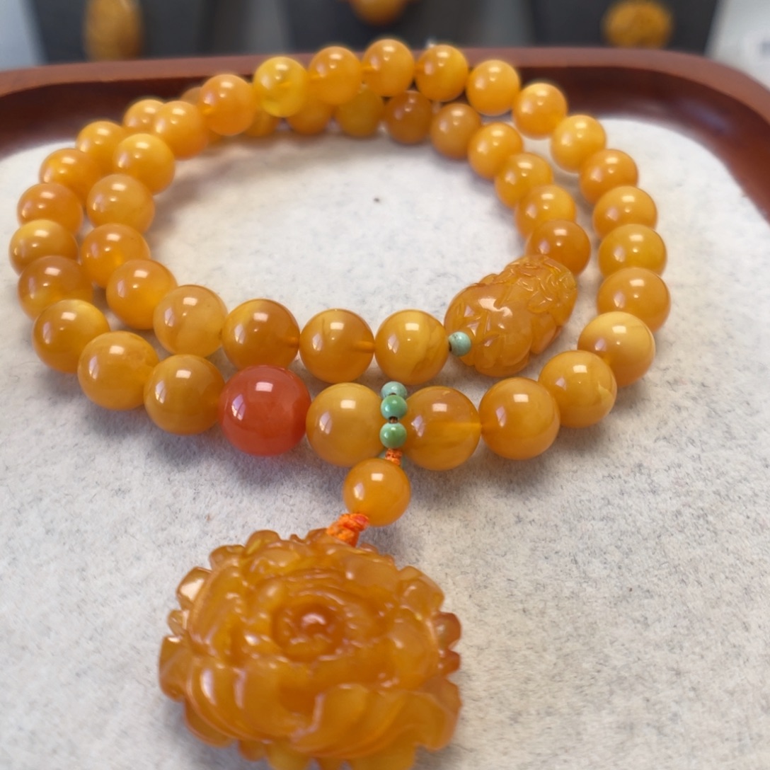 蜜蜡未镶嵌手串蜜蜡