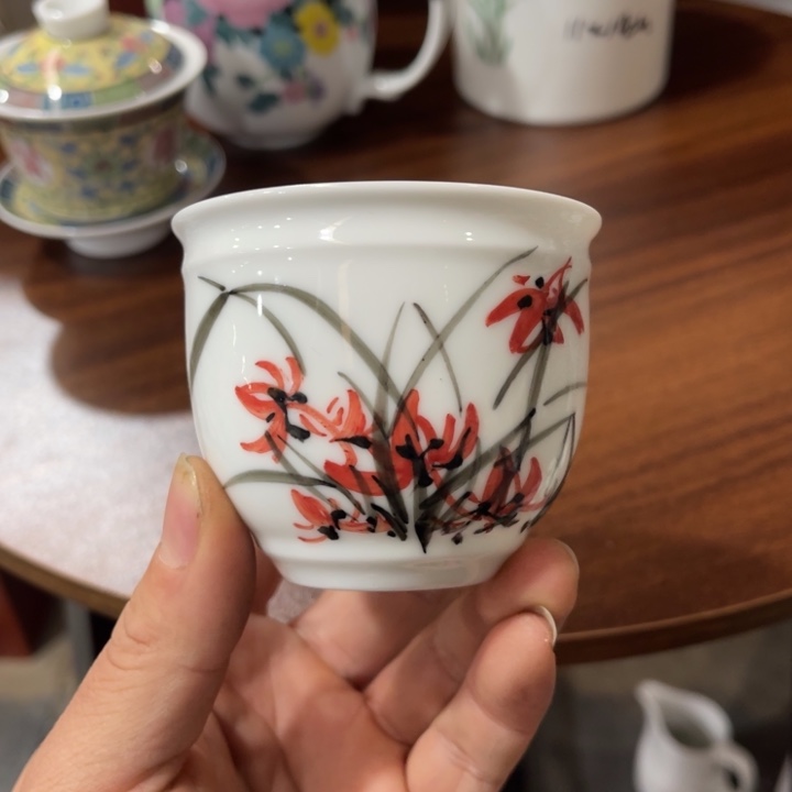 醴陵高温瓷手绘釉下彩 120毫升